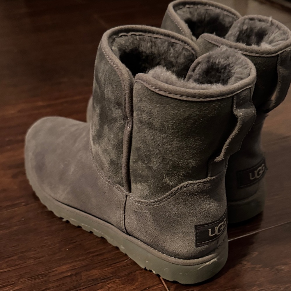 UGG Charcoal Suede Ankle Boots